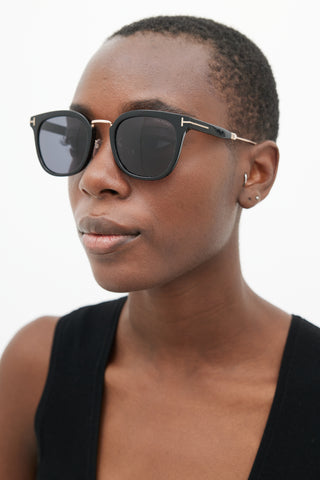 Tom Ford Black TF548K Square Sunglasses