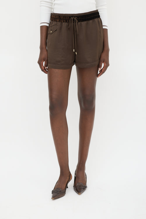 Tom Ford Brown Drawstring Shorts