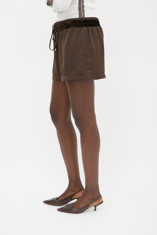 Tom Ford Brown Drawstring Shorts