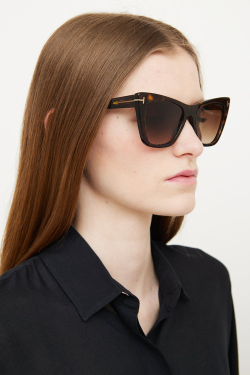 Tom Ford Tort TF846 Poppy Sunglasses