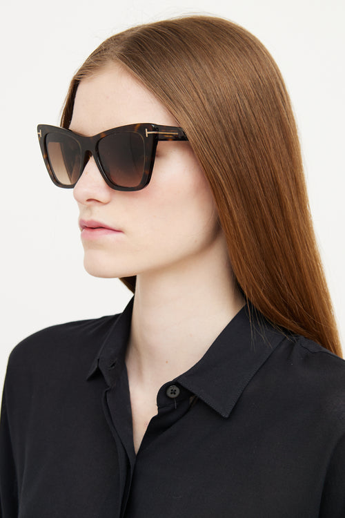 Tom Ford Tort TF846 Poppy Sunglasses