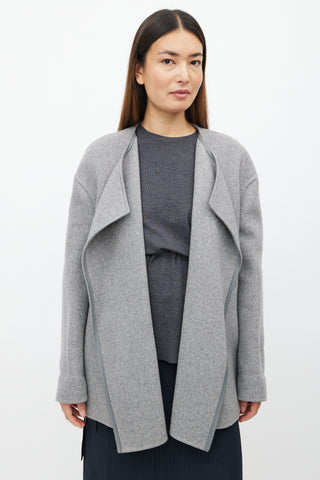 Tom Ford Grey Cashmere Open Jacket