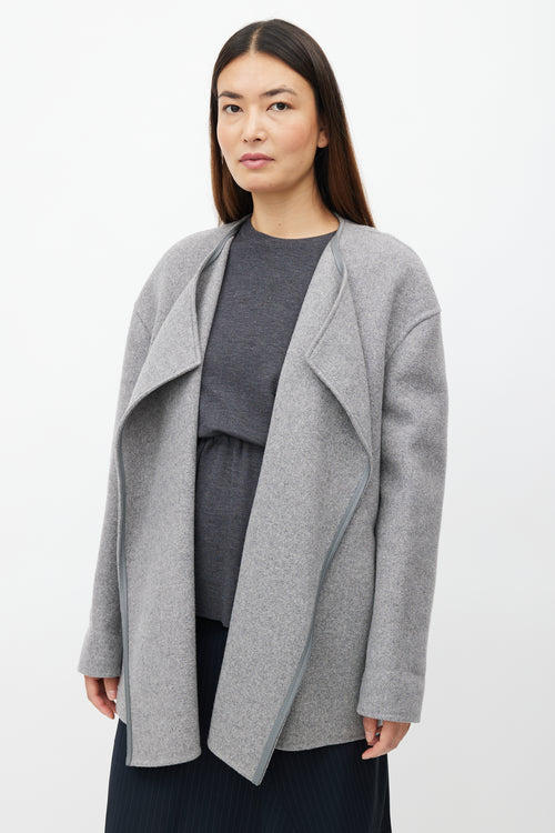 Tom Ford Grey Cashmere Open Jacket