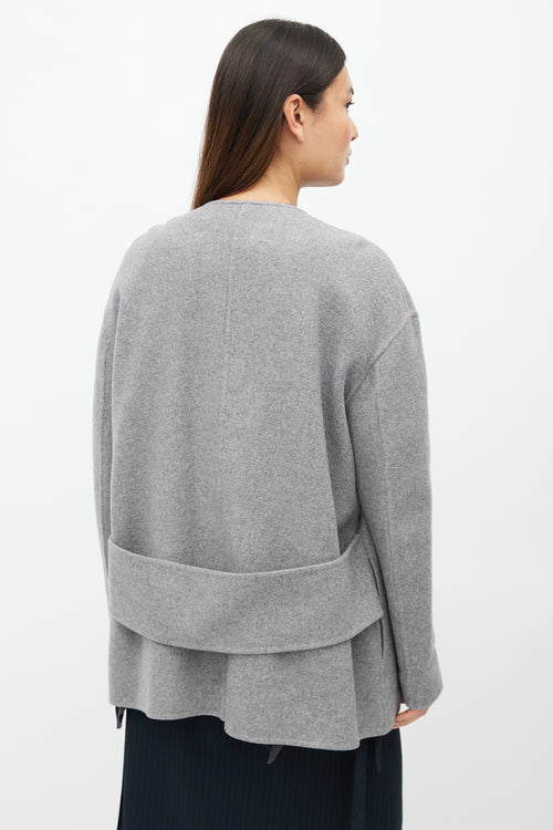 Tom Ford Grey Cashmere Open Jacket