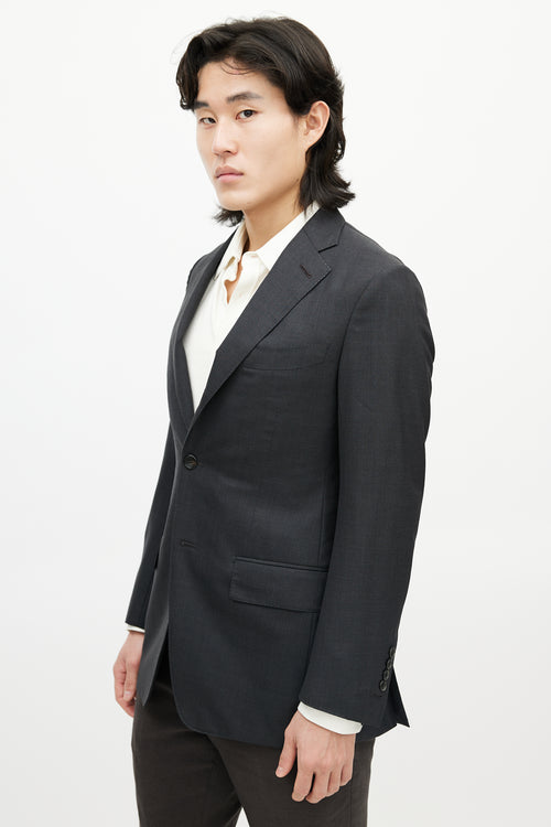 Tom Ford Grey Wool Four Pocket Blazer