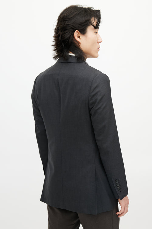 Tom Ford Grey Wool Four Pocket Blazer