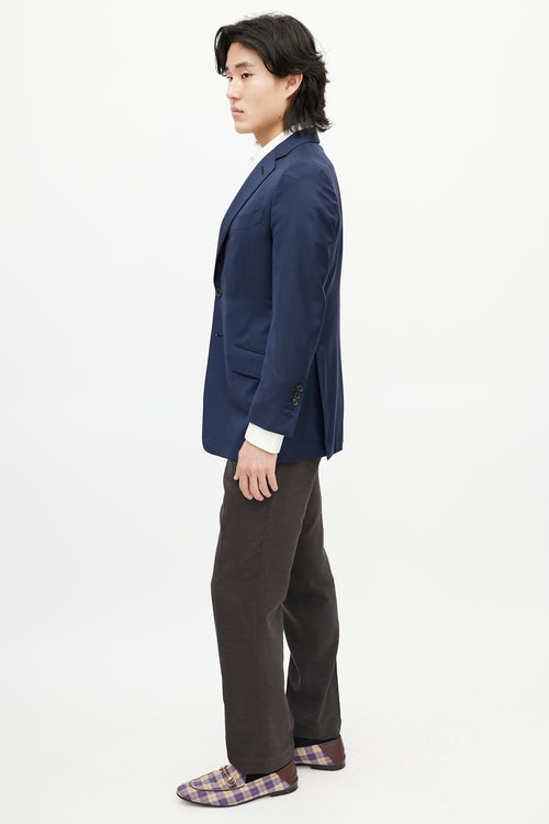 Tom Ford Navy Wool Four Pocket Blazer