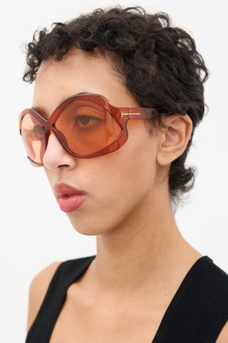 Tom Ford Orange TF903 Butterfly Sunglasses