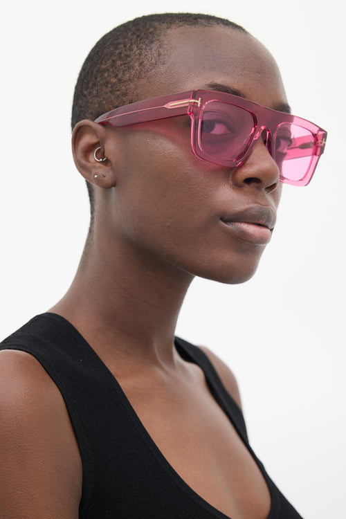 Tom Ford Pink TF711 Wayfarer Sunglasses