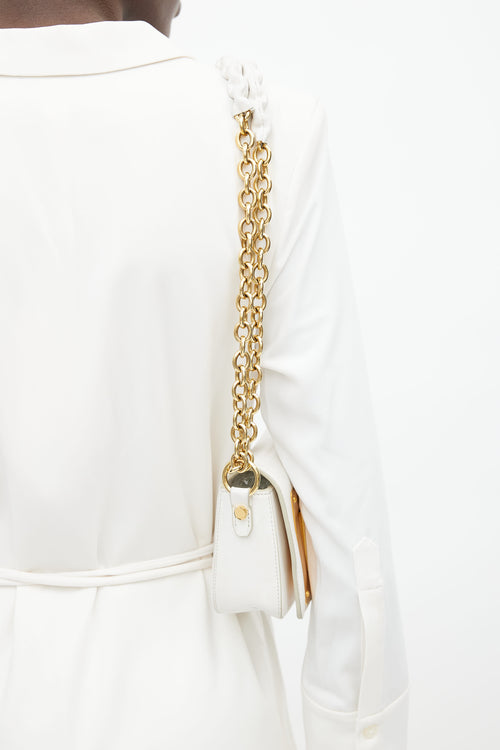 Tom Ford White 
Gold Small Natalia Shoulder Bag