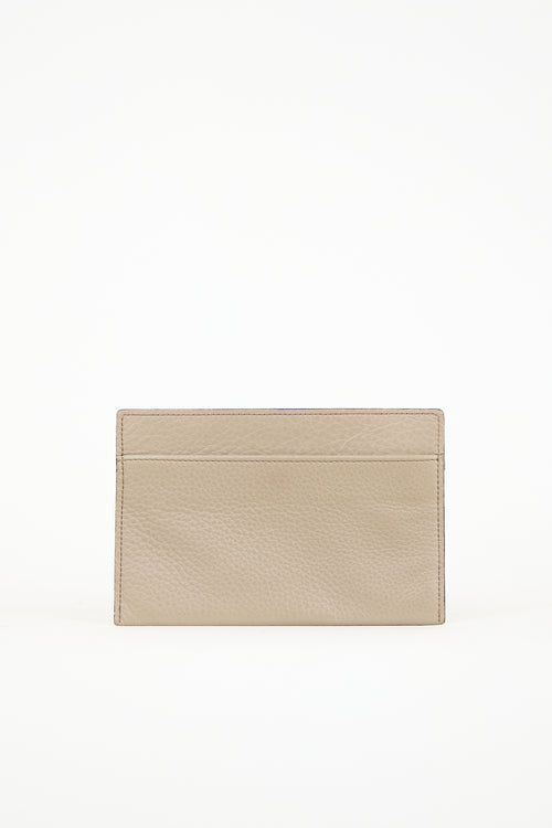 Tom Ford Beige Leather Alix Lock Pouch