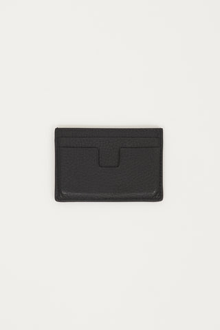 Tom Ford Black Leather T Line Cardholder