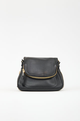 Tom Ford Black Leather Medium Jennifer Bag