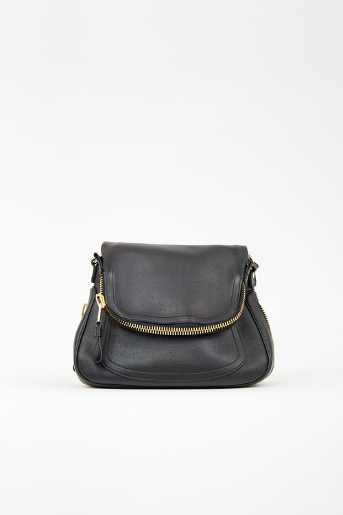 Tom Ford Black Leather Medium Jennifer Bag