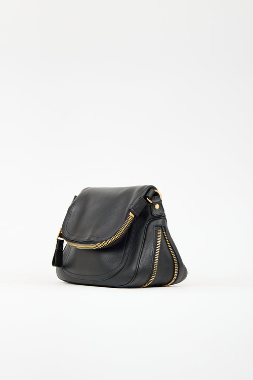 Tom Ford Black Leather Medium Jennifer Bag