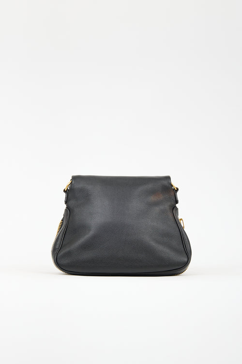 Tom Ford Black Leather Medium Jennifer Bag