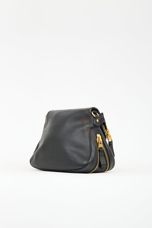 Tom Ford Black Leather Medium Jennifer Bag