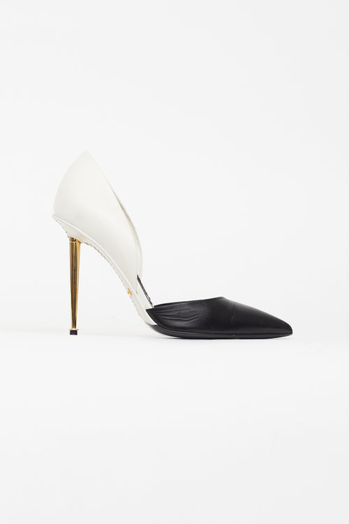 Tom Ford Black 
White D
Orsay Pump