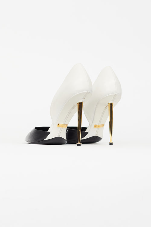 Tom Ford Black 
White D
Orsay Pump