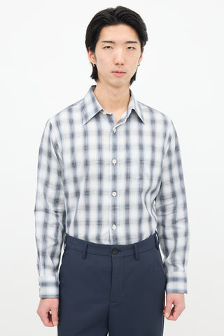 Tom Ford Check Point Collar Shirt