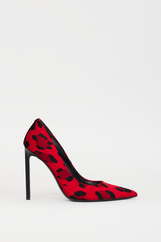 Tom Ford Red Printed Heel