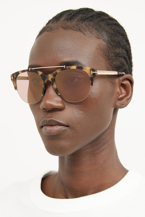 Tom Ford Tortoise Adrenne Sunglasses