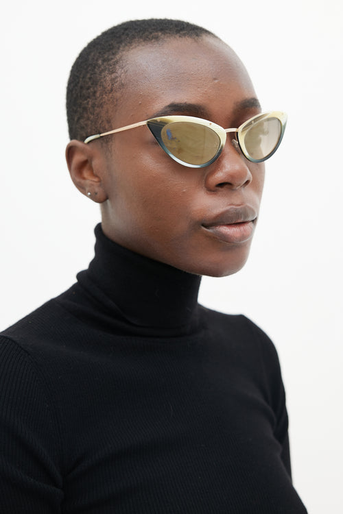 Tom Ford Yellow 
Black TF349 Cateye Sunglasses