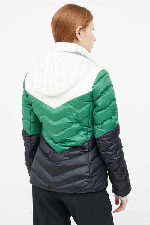 Green 
Black Quilted Jacket