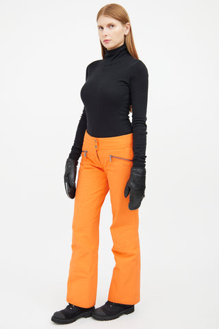 Toni Sailer Neon Orange Lined Ski Pant