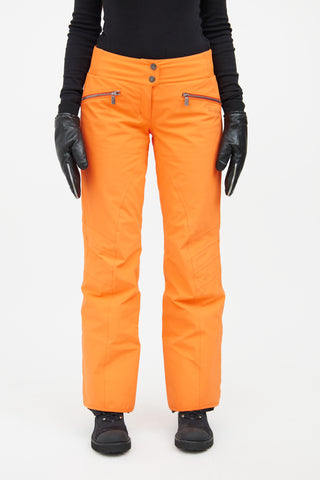 Toni Sailer Neon Orange Lined Ski Pant