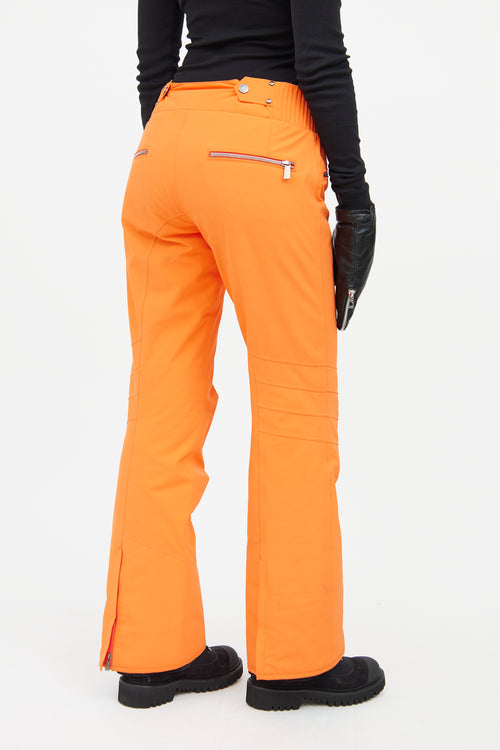 Toni Sailer Neon Orange Lined Ski Pant