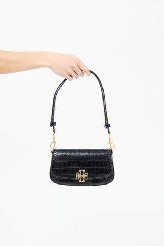 Tory Burch Embossed Leather Britten Bag