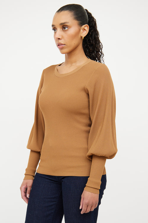 Totême Tan Vignola Ribbed Sweater