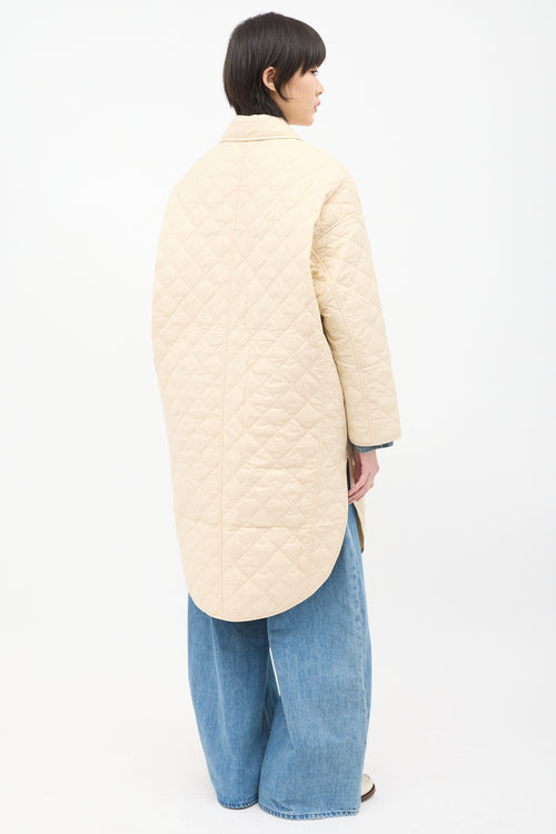 Toteme Beige Quilted Coat