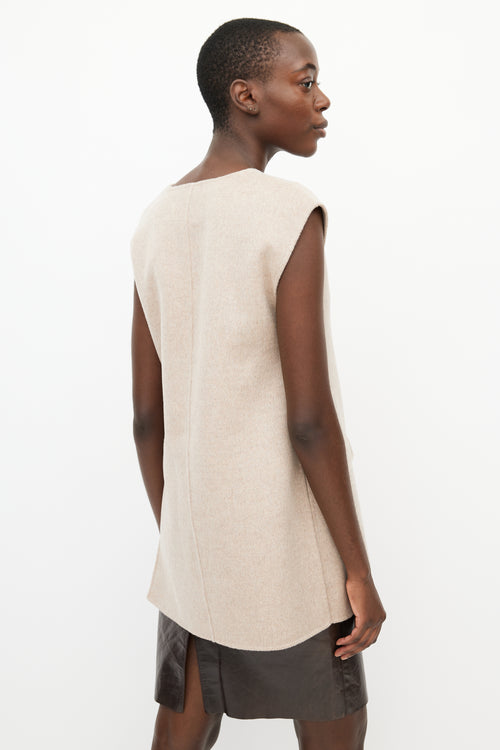 Toteme Beige V-Neck Tunic