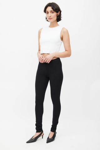 Totême Black Ankle Zip Legging