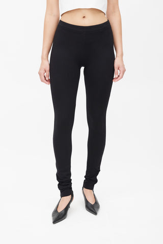 Totême Black Ankle Zip Legging