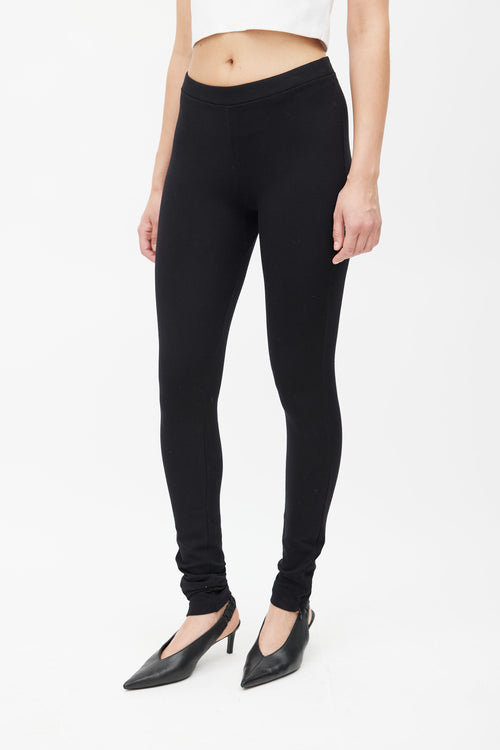 Totême Black Ankle Zip Legging