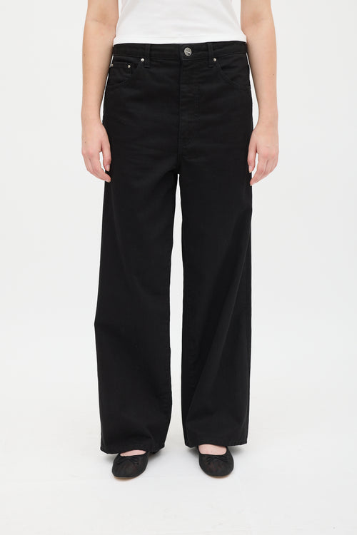 Toteme Black Flair Wide Leg Jean