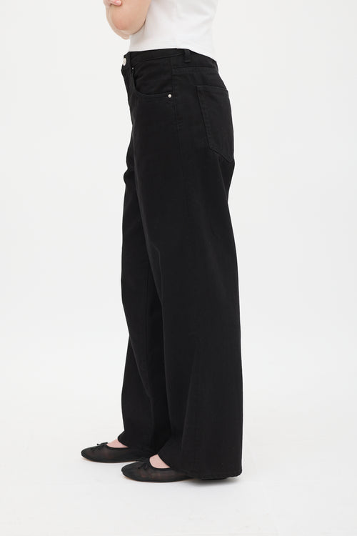 Toteme Black Flair Wide Leg Jean