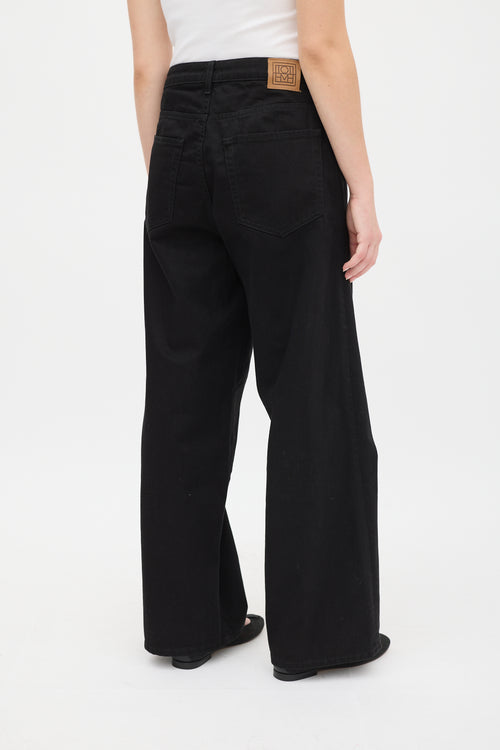 Toteme Black Flair Wide Leg Jean