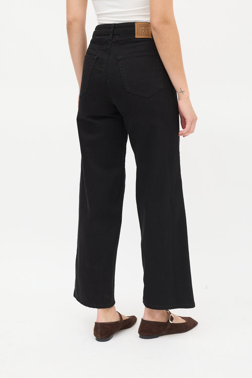 Toteme Black Flair Wide Leg Jeans