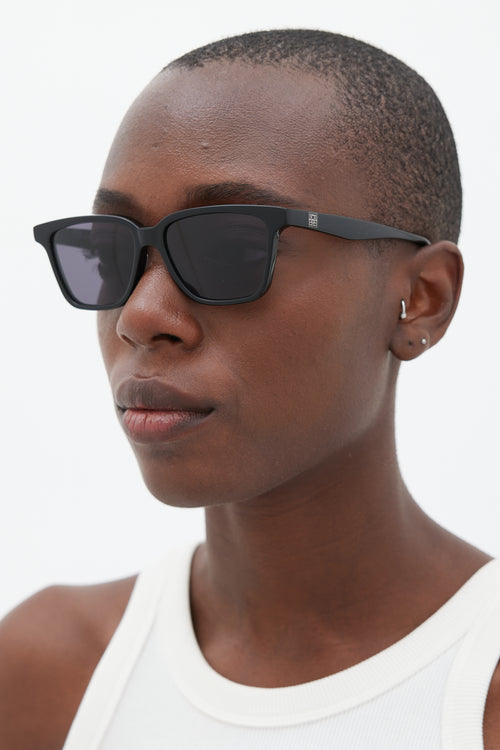 Toteme Black The Squares Wayfarer Sunglasses