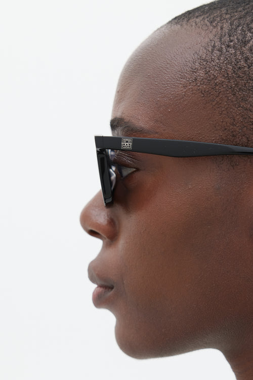 Toteme Black The Squares Wayfarer Sunglasses