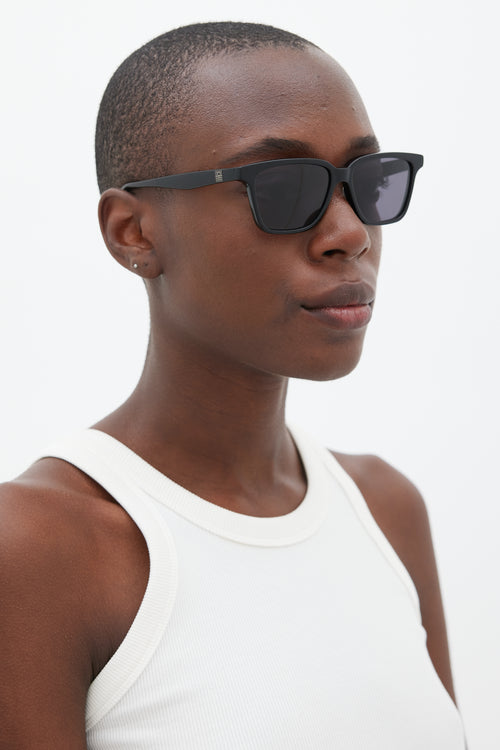 Toteme Black The Squares Wayfarer Sunglasses