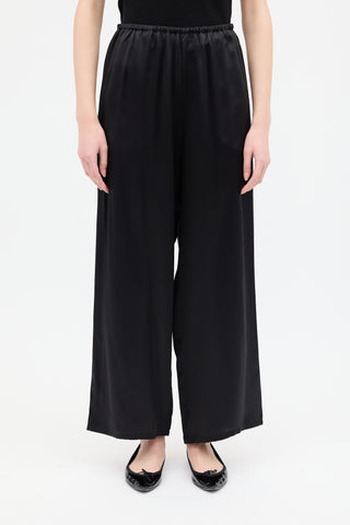 Toteme Black Silk PJ Trouser