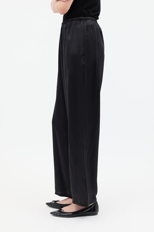 Toteme Black Silk PJ Trouser