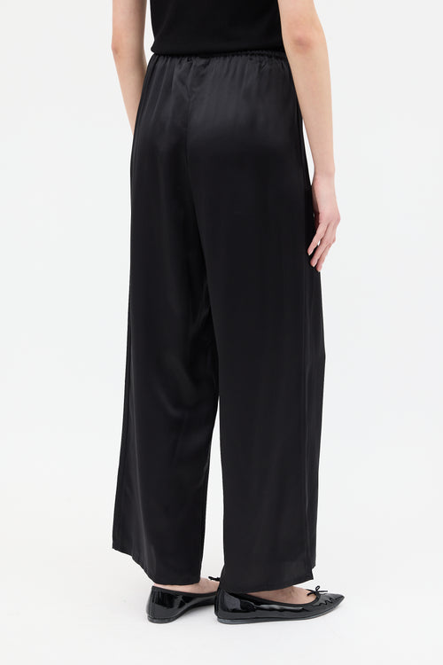 Toteme Black Silk PJ Trouser