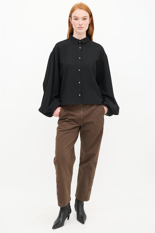 Toteme Black Woven Shirt