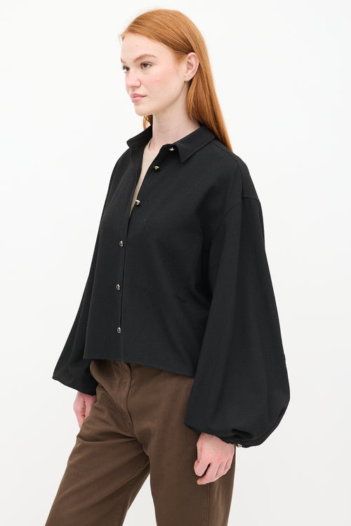 Toteme Black Woven Shirt